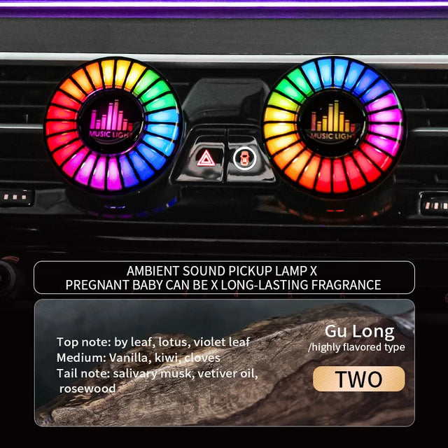 CarHackz RhythmGlow™ RGB LED Strip with Music Sync & Fragrance