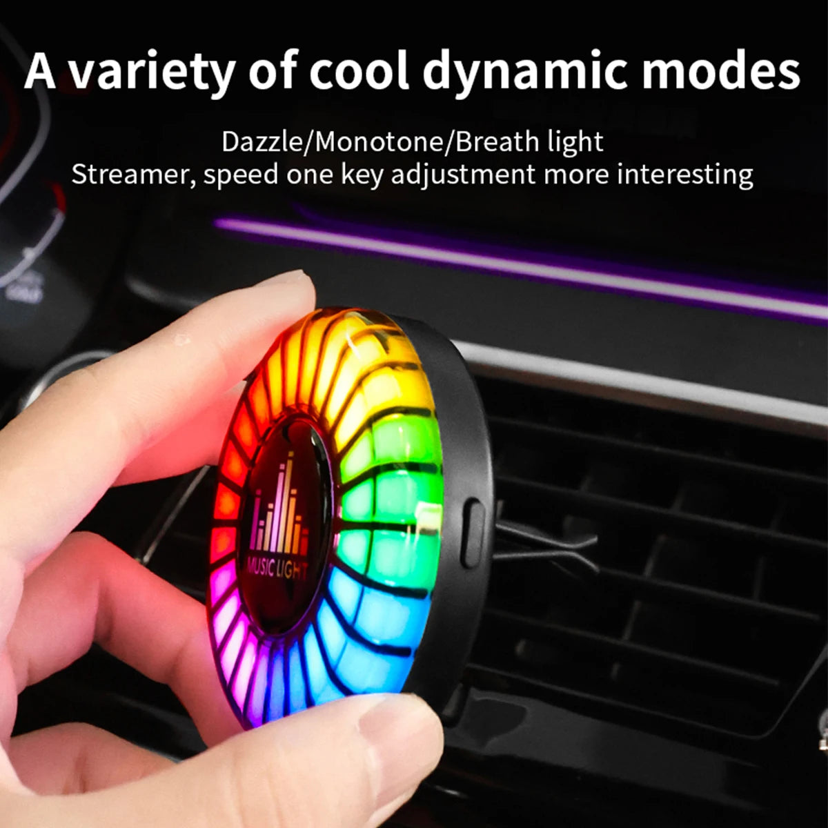 CarHackz RhythmGlow™ RGB LED Strip with Music Sync & Fragrance