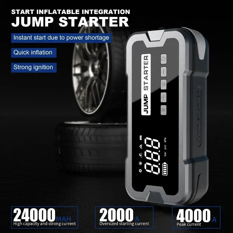 CarHackz PowerPro™ 4-in-1 Portable Car Jump Starter & Air Pump