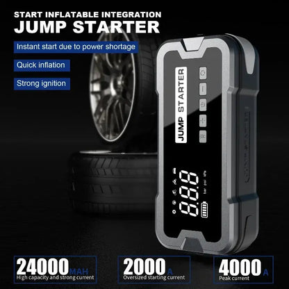 CarHackz PowerPro™ 4-in-1 Portable Car Jump Starter & Air Pump