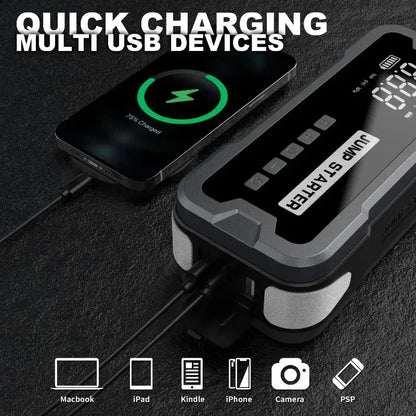 CarHackz PowerPro™ 4-in-1 Portable Car Jump Starter & Air Pump