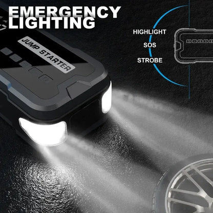 CarHackz PowerPro™ 4-in-1 Portable Car Jump Starter & Air Pump