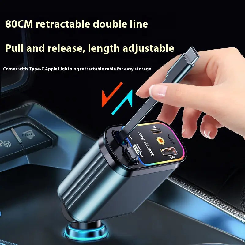 CarHackz StarRoof™ 4-in-1 Fast Car Charger & Starlight Projector