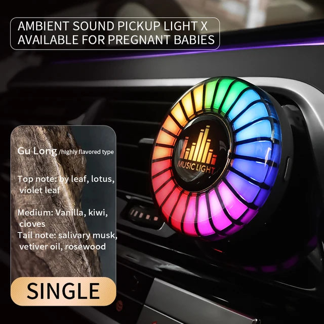 CarHackz RhythmGlow™ RGB LED Strip with Music Sync & Fragrance