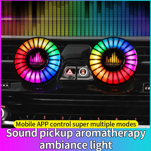 CarHackz RhythmGlow™ RGB LED Strip with Music Sync & Fragrance